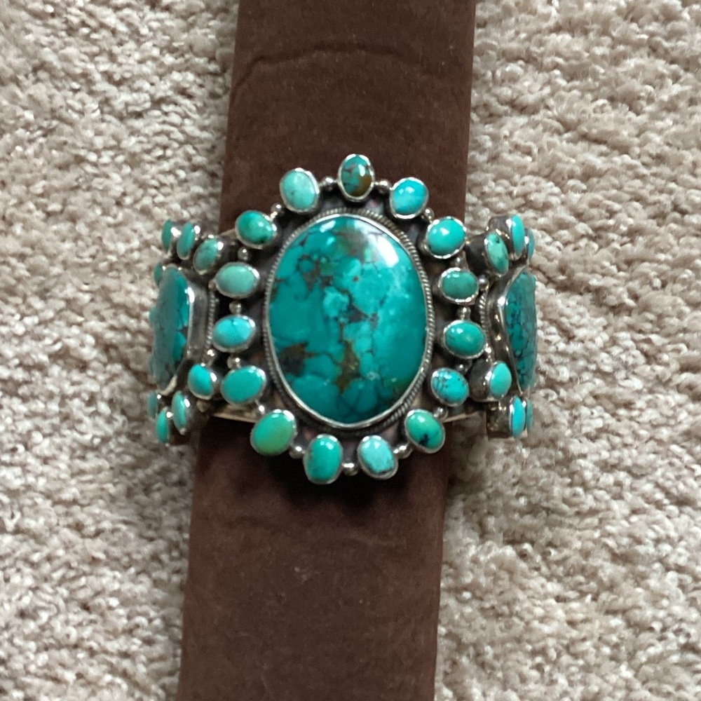 Turquoise silver bracelet